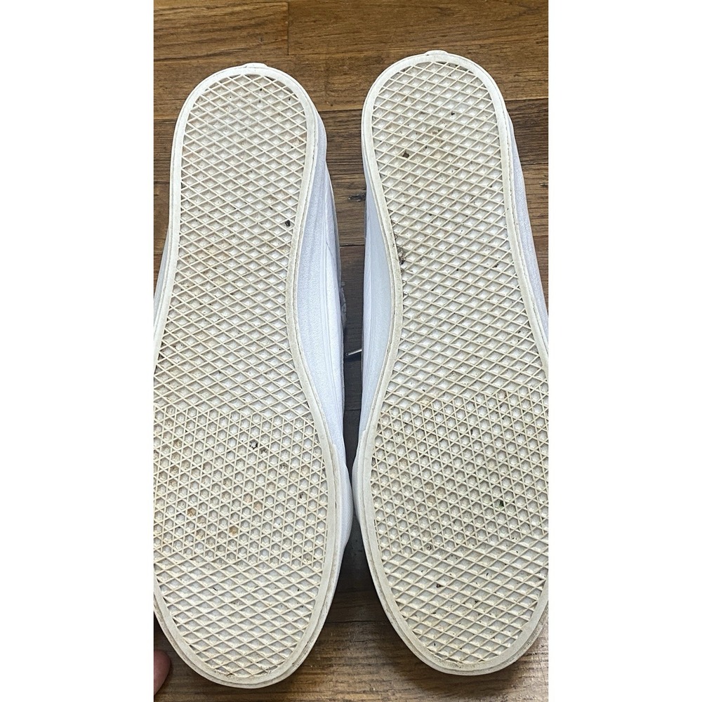 VANS Sk8-Hi Shoes Mens Sz 8.5 White High Top Sneakers Leather Skateboard 721356 - Picture 9 of 11